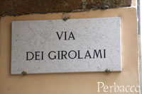 Via dei Girolami （ジローラミ通り）