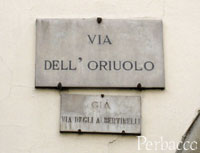via dell'Oriuolo （オリウオーロ通り）
