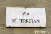 Via Cerretani (チェッレターニ通り）